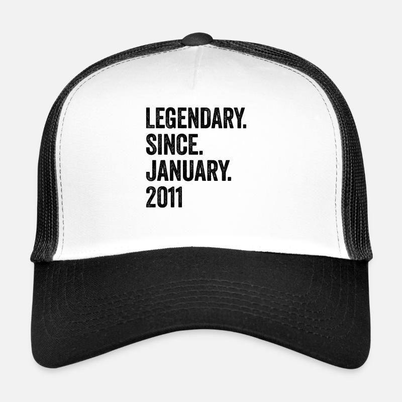 Legendary Since January 2011 12. Geburtstag Trucker Cap