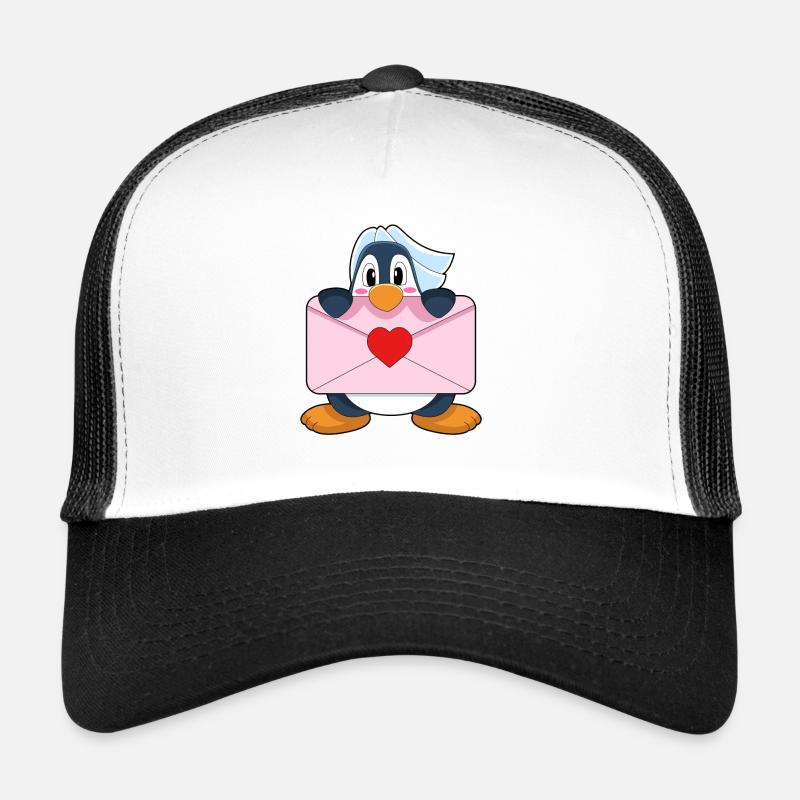Mariage Penguin Bride Letter Casquette trucker 