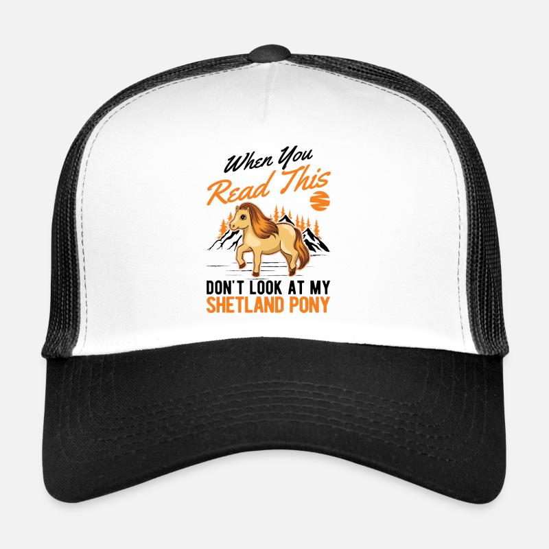 Shetland Pony Cadeau Shetty Casquette trucker 