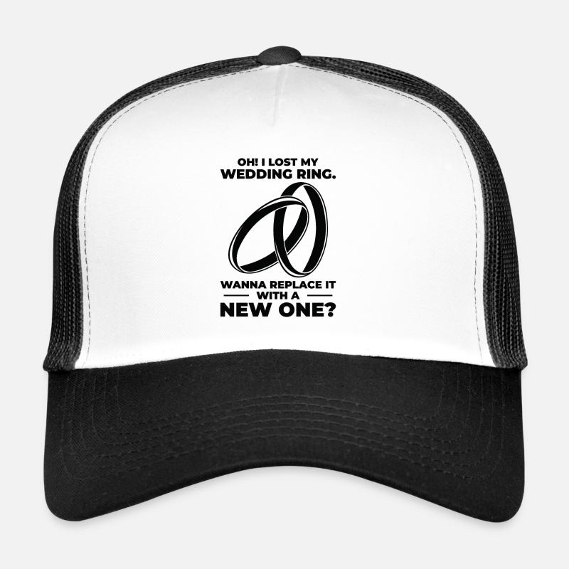 Lignes de ramassage d’alliances de couple Casquette trucker 