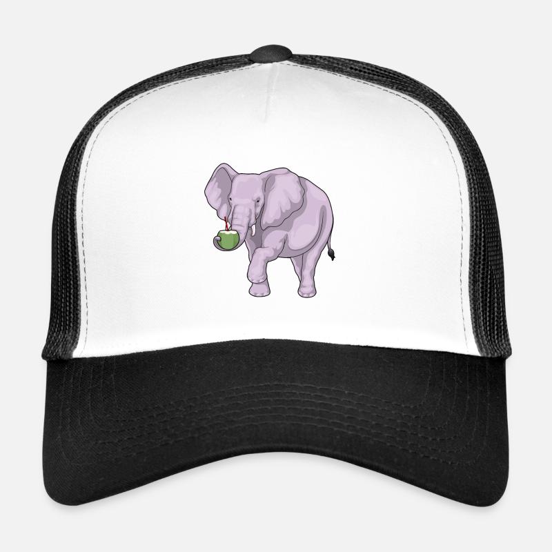 Elephant Coconut Trucker Cap