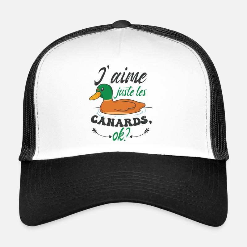 J'aime Juste Les Canards Casquette trucker 