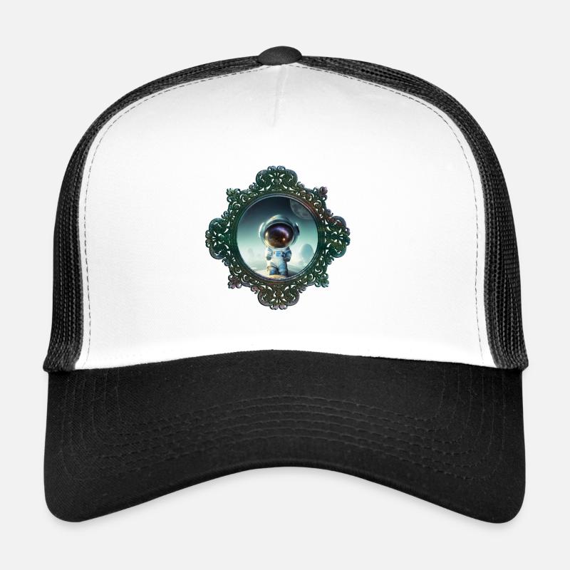 Le petit astronaute sur une planète Casquette trucker 