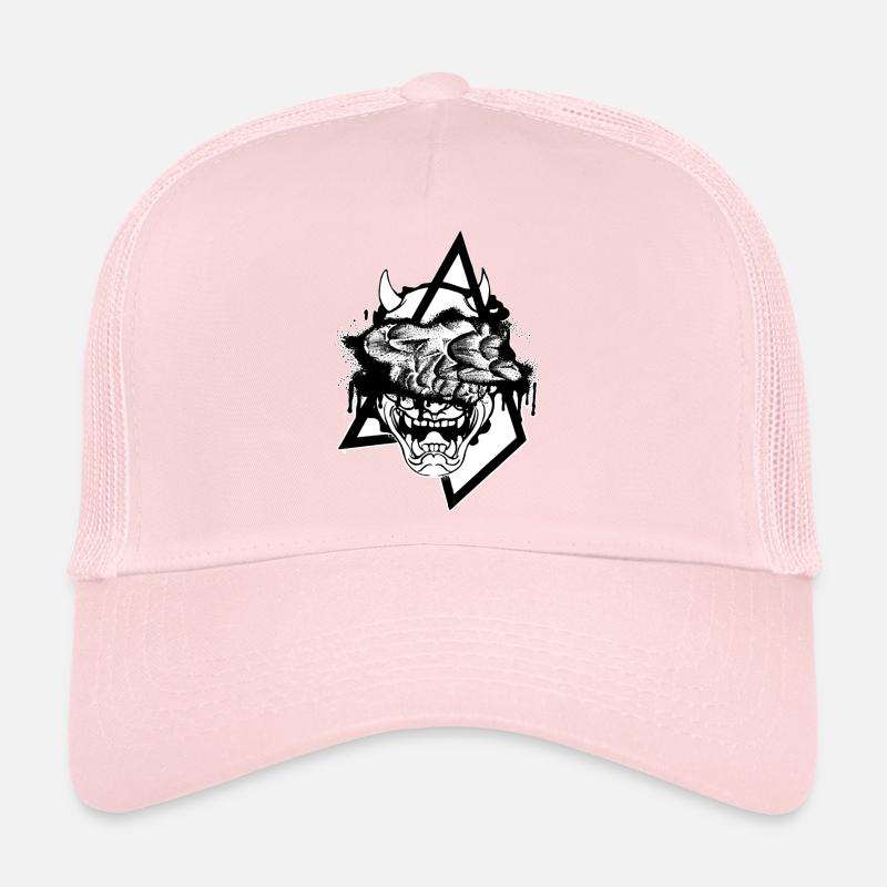 Oni Mask Japanisch Trucker Cap