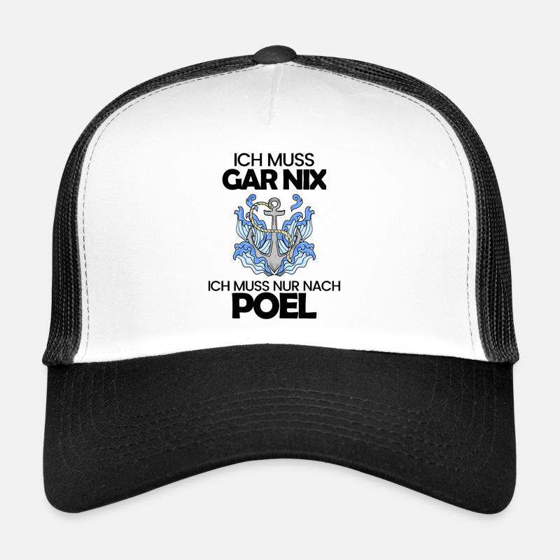 Poel Ostsee Urlaub Anker Trucker Cap