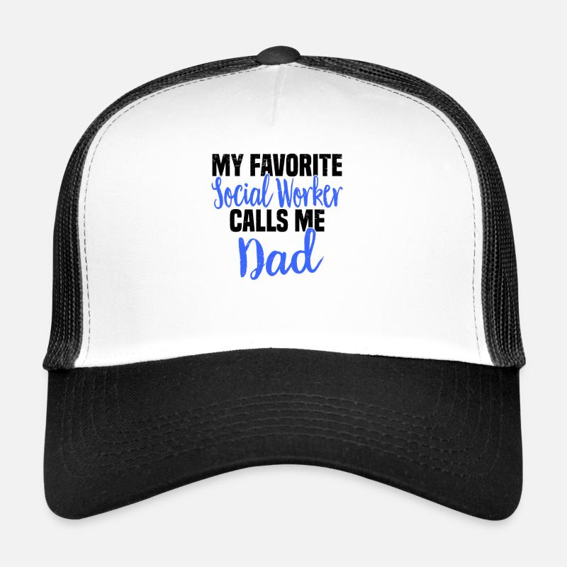 Social Work Social Work Social Work Dad Trucker Cap