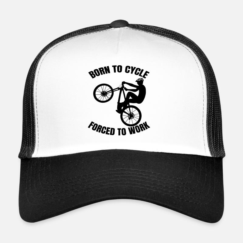 Cyclisme VTT Cyclisme Cyclisme - Casquette trucker  - blanc/noir