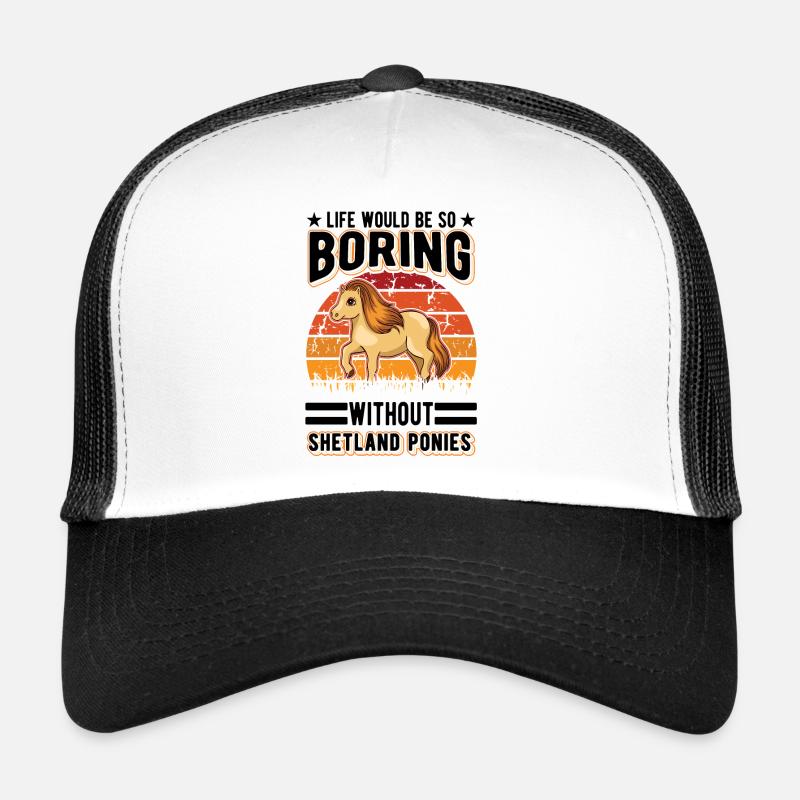 Shetland Pony Cadeau Shetty Casquette trucker 