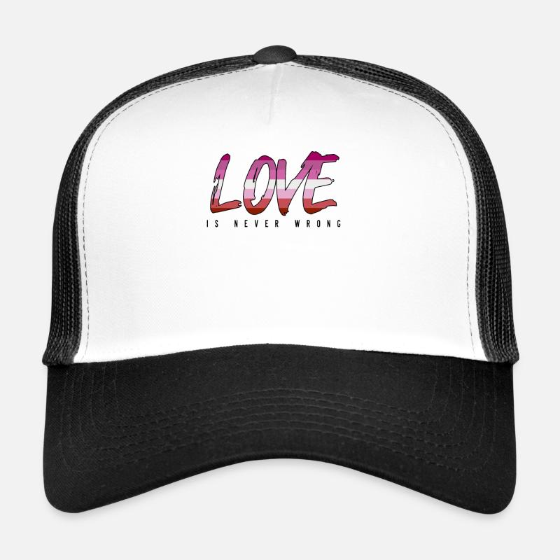 LGBTQ love is never wrong Trucker Cap