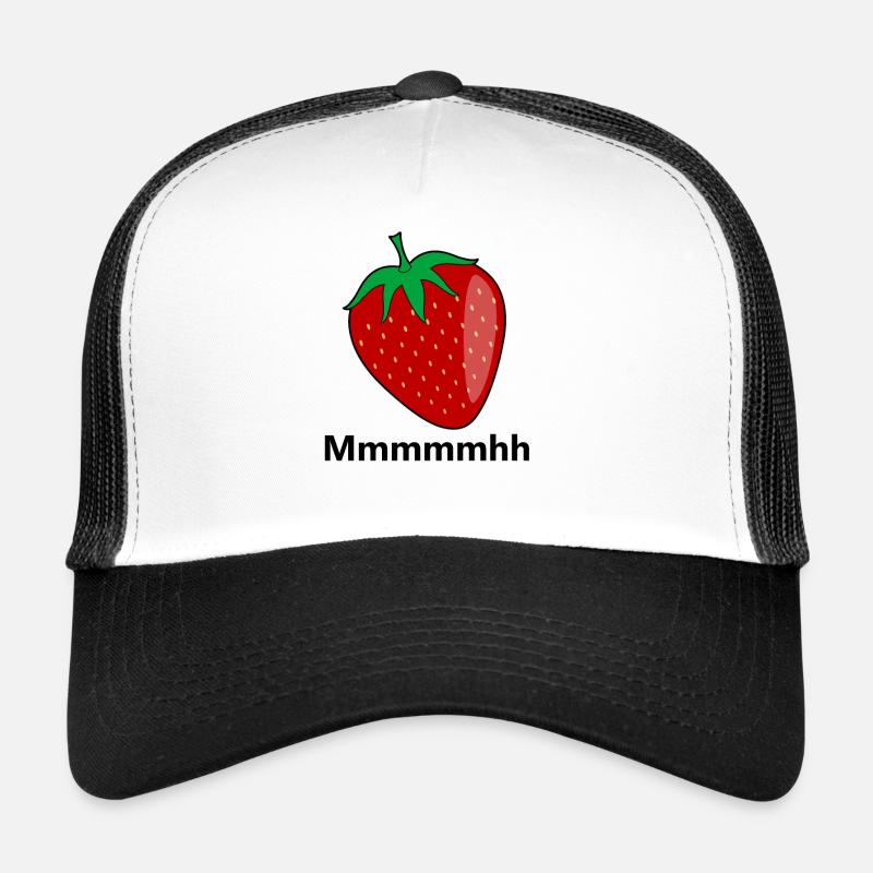 Strawberry Summer Fruit Fruit Vegan Vegetarian Trucker Cap