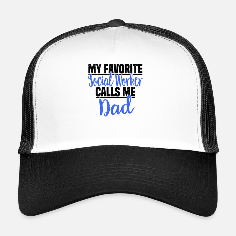 Social Work Social Work Social Work Dad Trucker Cap