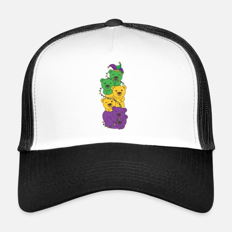 let the shenanigans begin Mardi Gras Bear Tower Trucker Cap