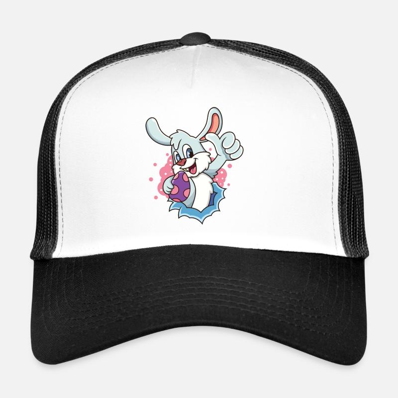 Osterhase - Trucker Cap - Weiß/Schwarz