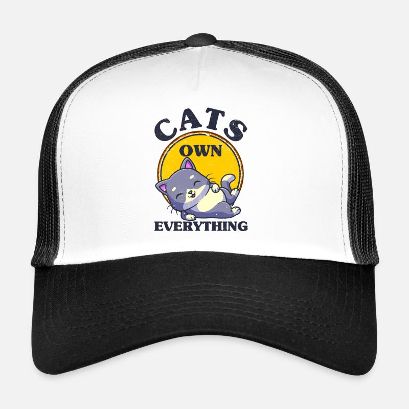 Chat Parents Chat Chats Dictons Cadeau Casquette trucker 