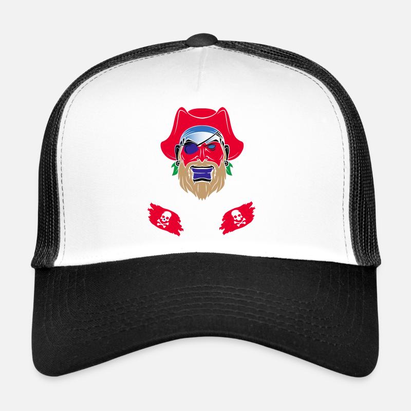 Conception de crâne de pirate Casquette trucker 