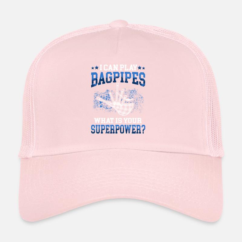 Je joue de la cornemuse Cornemuse écossaise Casquette trucker 
