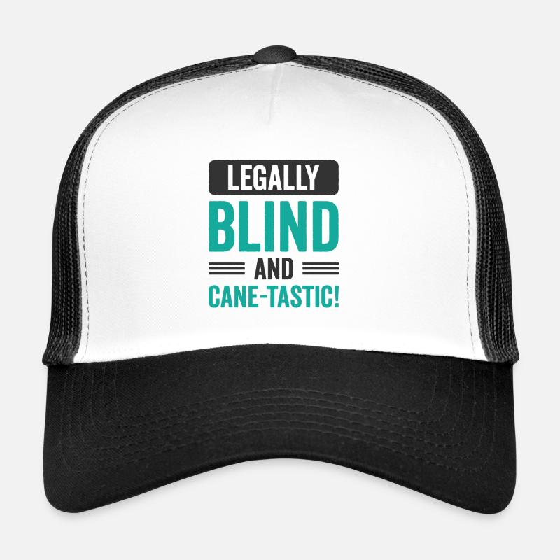 Conscience de la cécité aveugle en braille Casquette trucker 