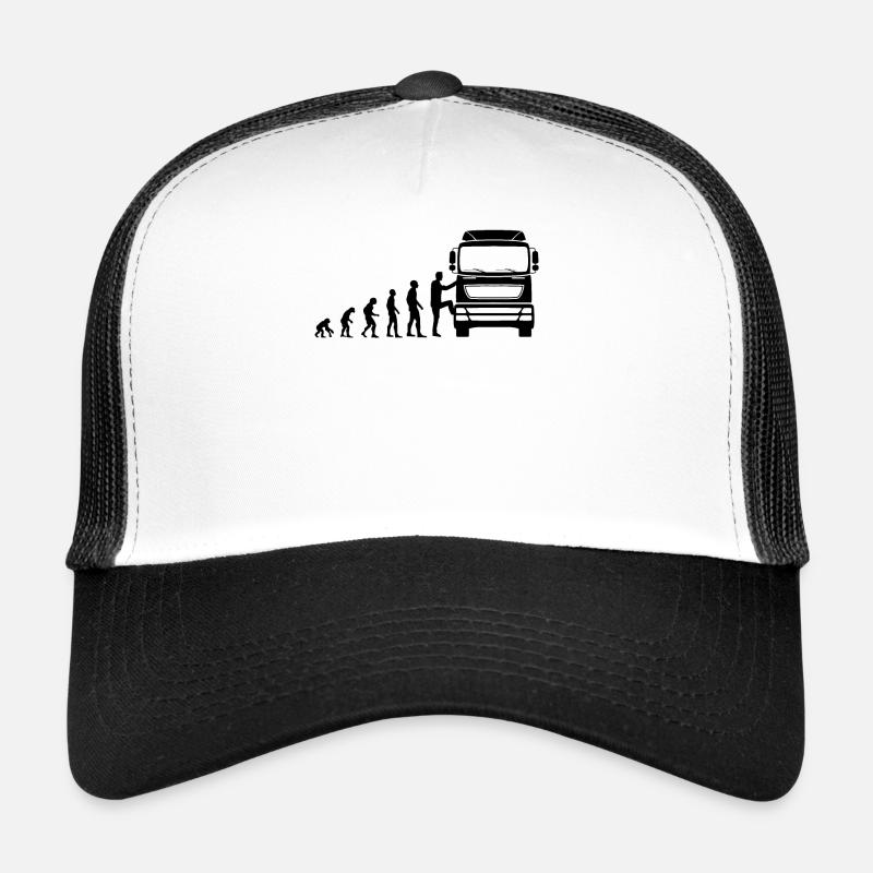 Chauffeur de camion longue distance Funny Evolution Cadeau Casquette trucker 