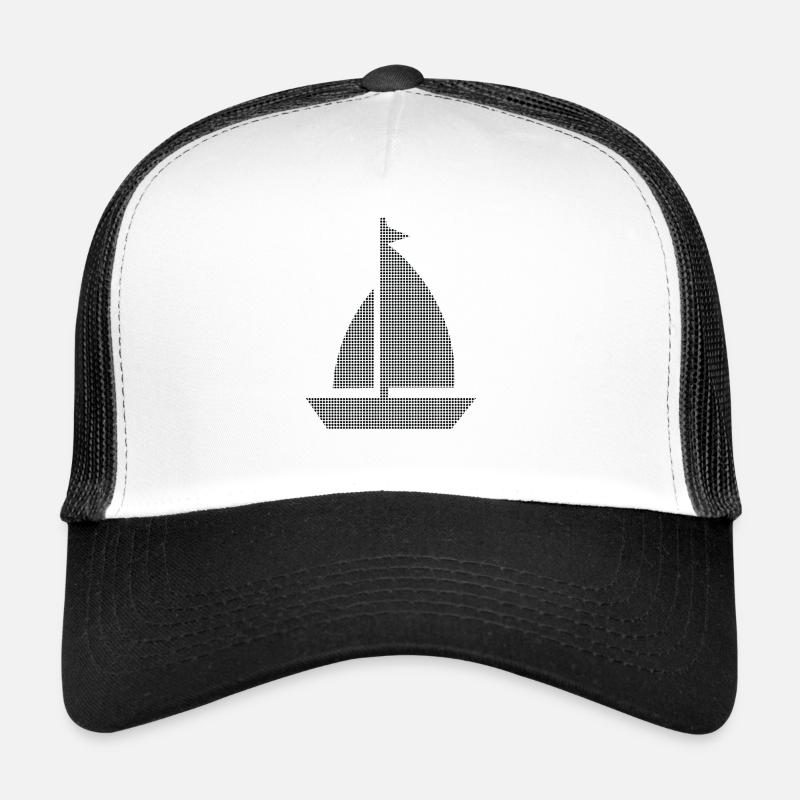 Segeln - Trucker Cap - Weiß/Schwarz