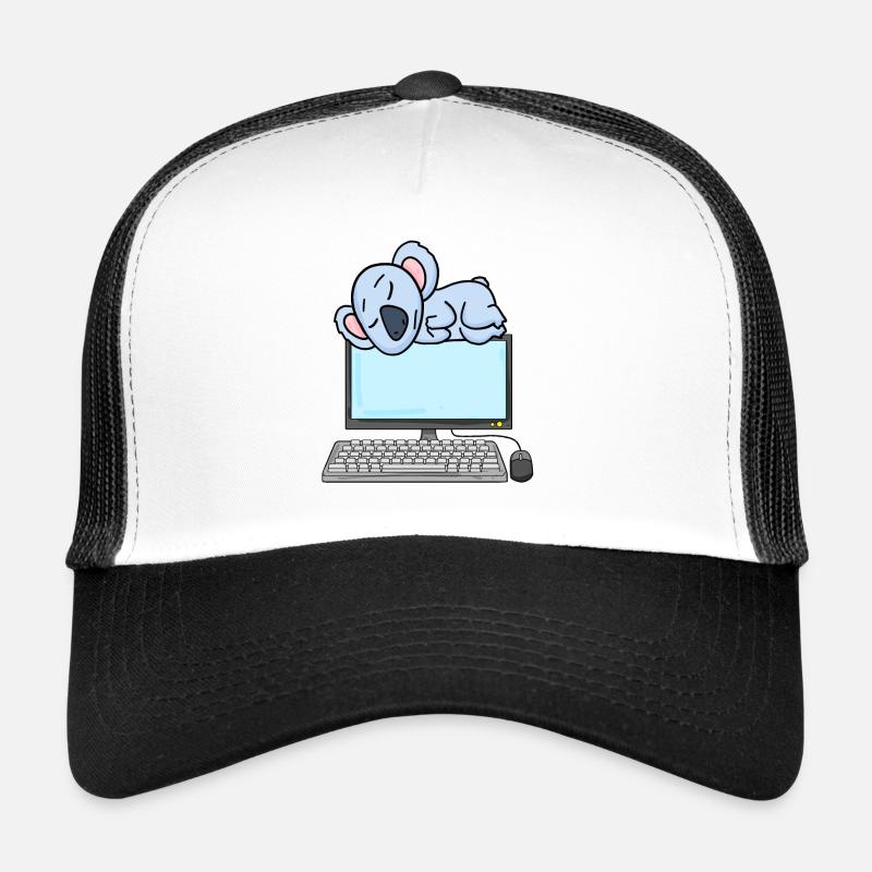 Koala Computer Nerd Programmer Gift Trucker Cap