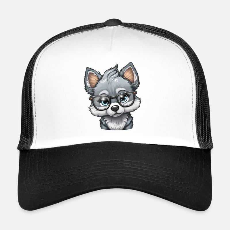 Cute little wolf Trucker Cap