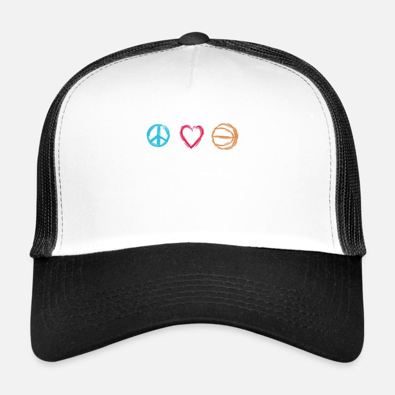 Basketballer Motivation - Trucker Cap - Weiß/Schwarz