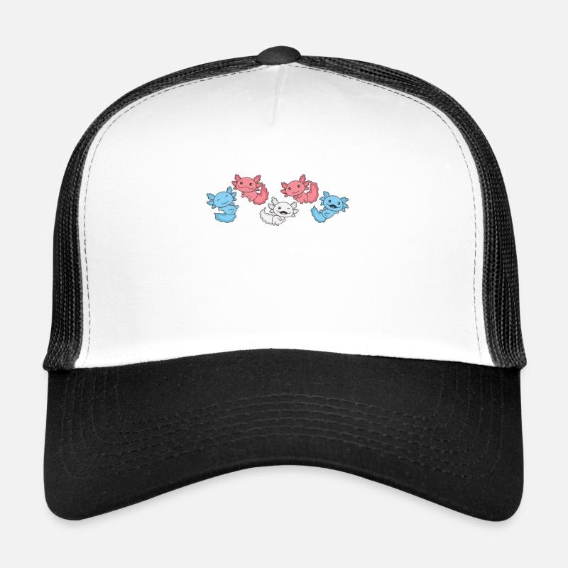 Drapeau transgenre Pride LGBTQ Axolotl Casquette trucker 