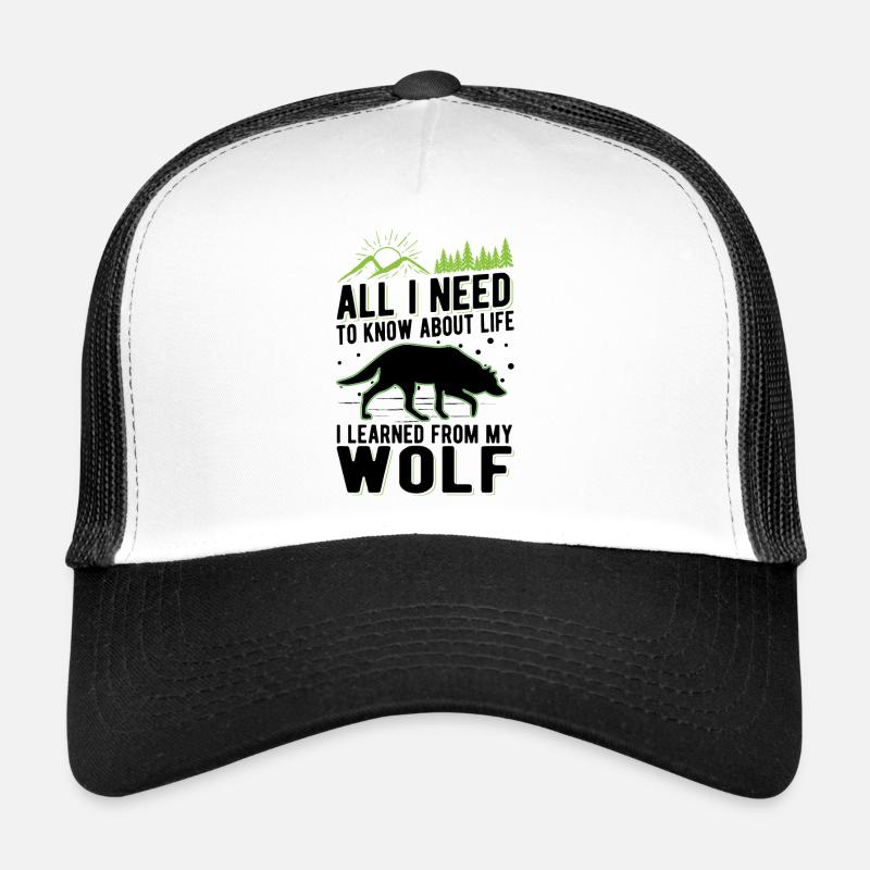 Wolf Lover Gift Wolf Pack Trucker Cap