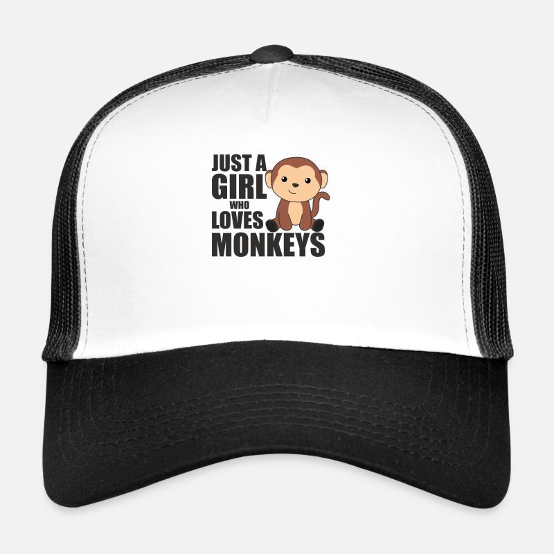 Nur ein Mädchen das Affen liebt- süßer Affe Trucker Cap