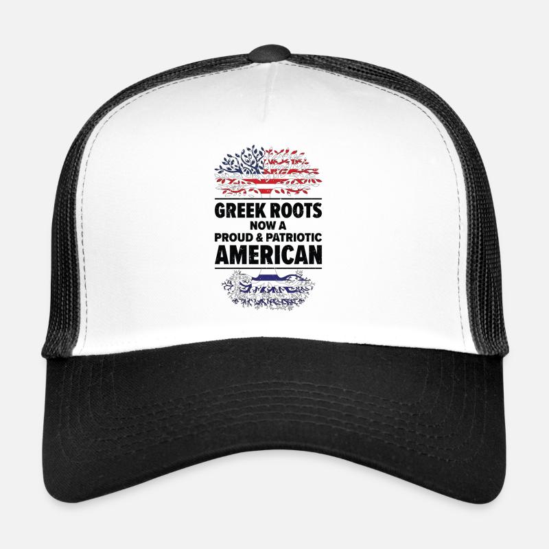 Né en Grèce Grèce Américain Casquette trucker 