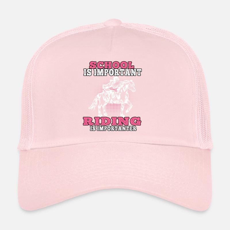 L’équitation est importante cavalière Casquette trucker 