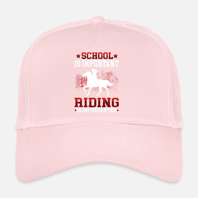 L’équitation est importante cavalière Casquette trucker 