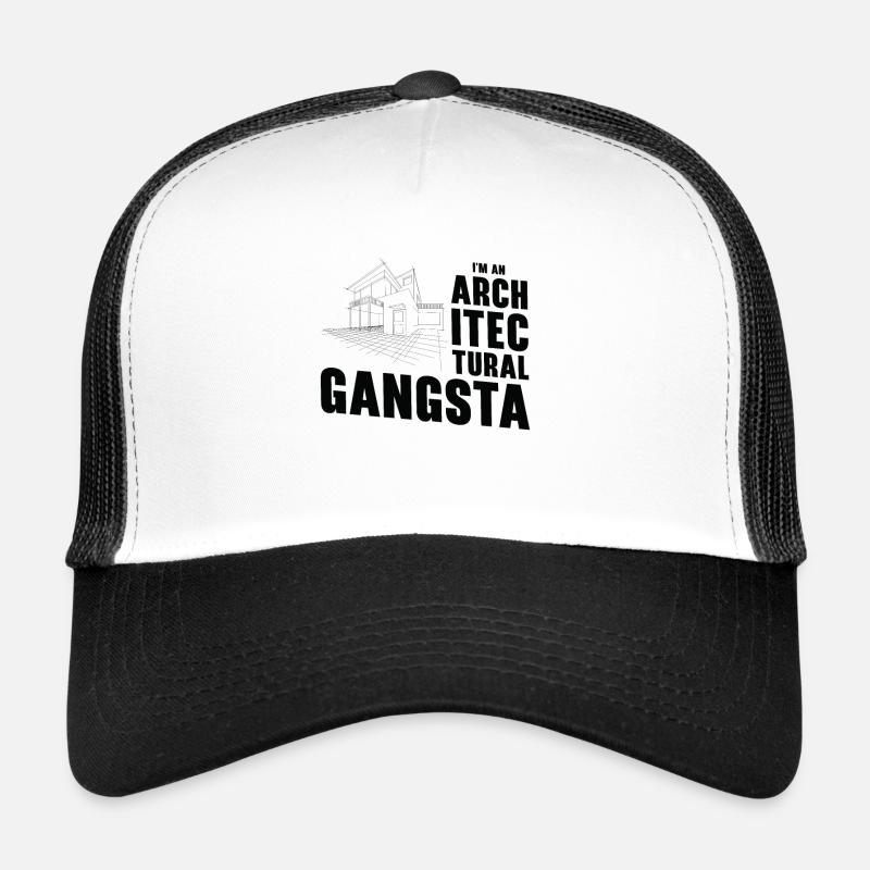 Architectural Profession Gangsta Historical Trucker Cap
