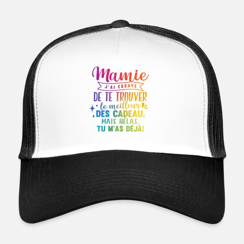 Anniversaire Mamie Cadeau Casquette trucker 