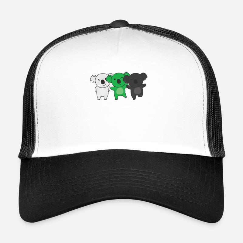 Neutrois Flag Pride LGBTQ Cute Koala Trucker Cap