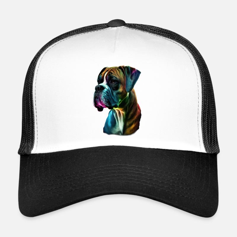 Boxer Hund bunt Trucker Cap