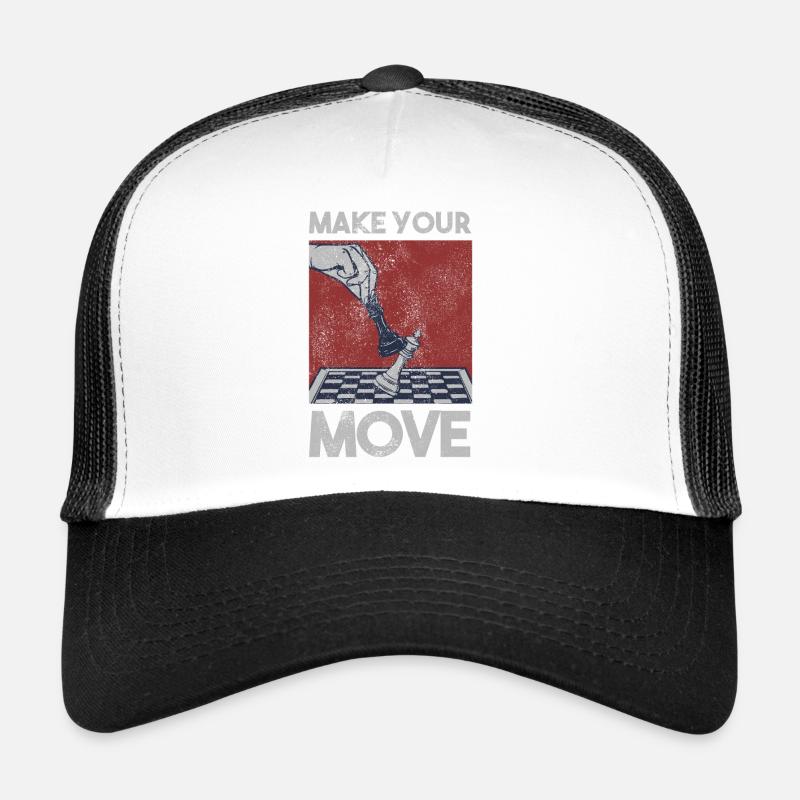 Chess Chess Player Tournament for Clever Minds Trucker Cap