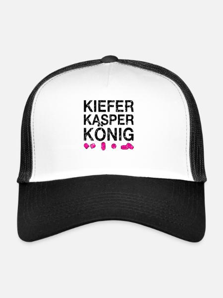 Techno party feiern Spruch - Trucker Cap - Weiß/Schwarz