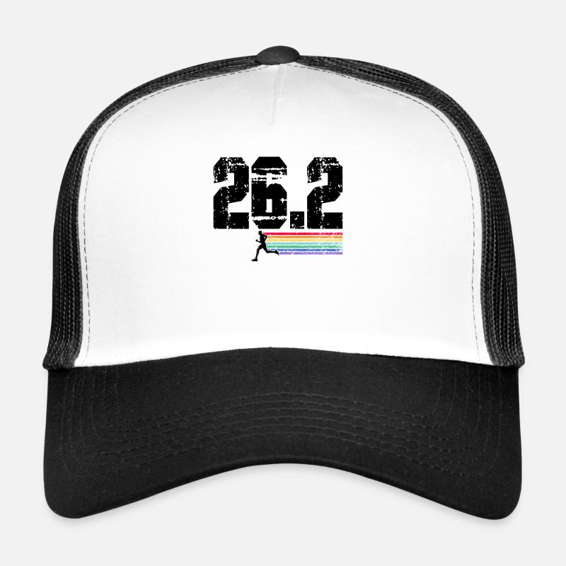 Run 26.2 mile marathon challenge Trucker Cap