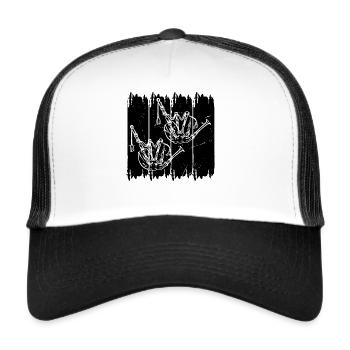 Bagpipe Player Bagpipe Instruments Bagpipe Musicia - Trucker Cap - Weiß/Schwarz - Vorne
