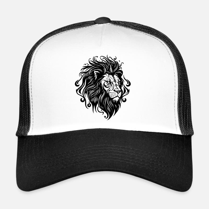 Löwe - Trucker Cap - Weiß/Schwarz