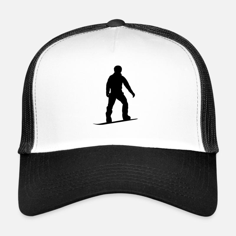 Silhouette de snowboard Casquette trucker 
