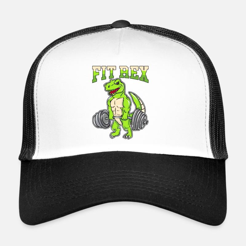 Fitnesstraining Pumpen Fitrex Dino beim Kreuzheben Trucker Cap