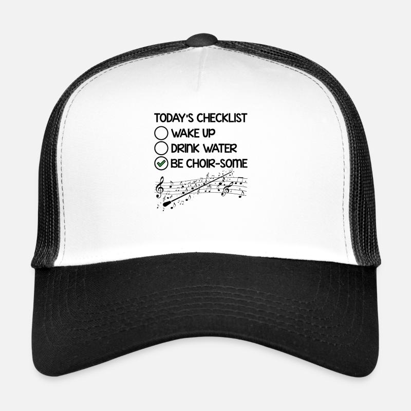 Opera Singer Vocalist Checklist Voice Coach Choir Trucker Cap