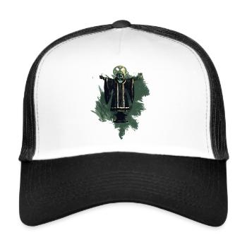 München retro look stylish - Trucker Cap - Weiß/Schwarz - Vorne