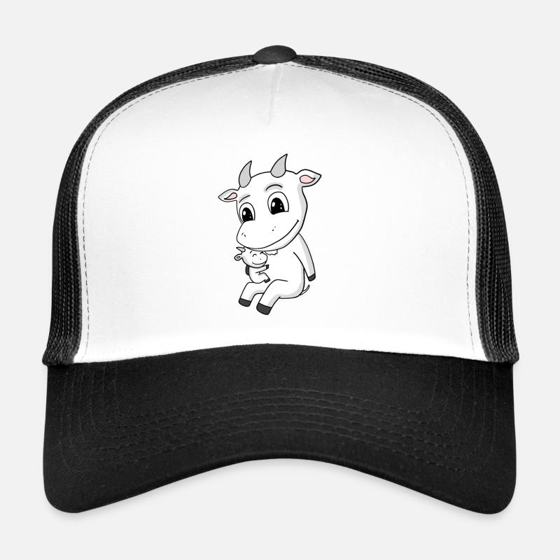 Famille de Chèvre - Chèvre avec Bébé - Motif de Chèvre Casquette trucker 