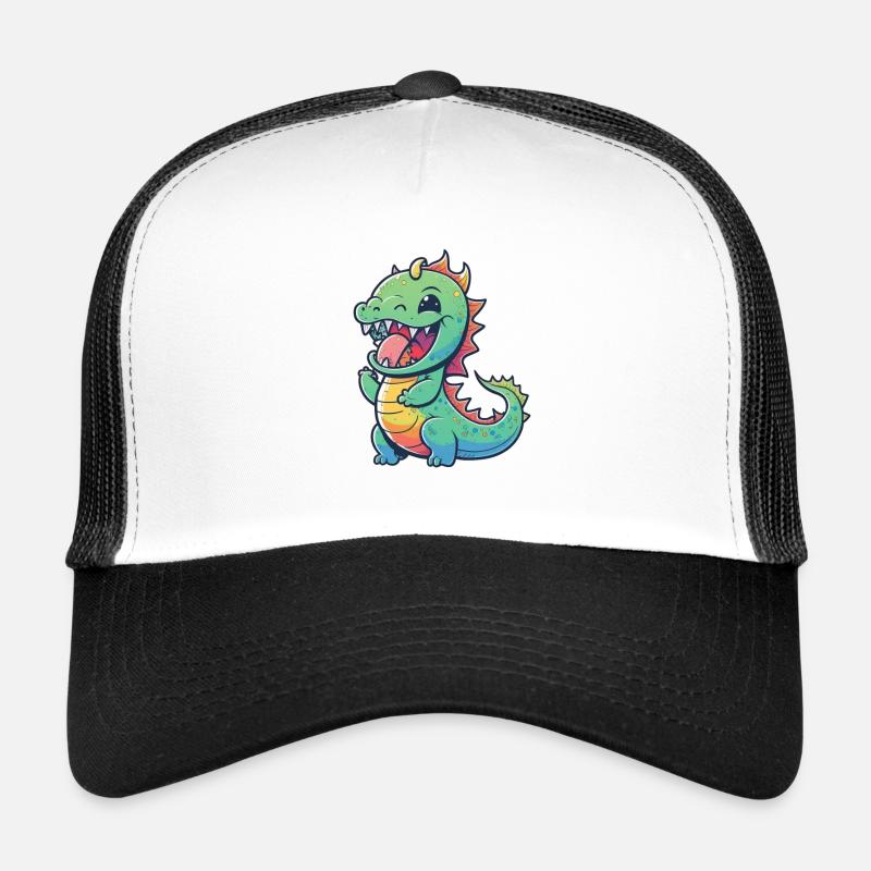 Kawaii Mignon Happy Dragon Casquette trucker 