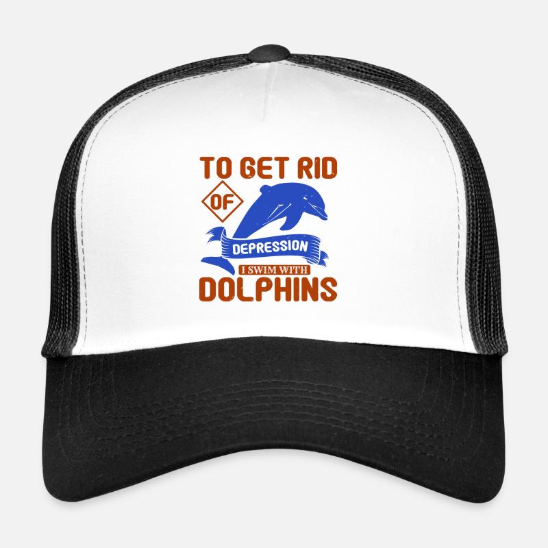 UM DEPRESSIONSDELFINE LOSZUWERDEN Trucker Cap