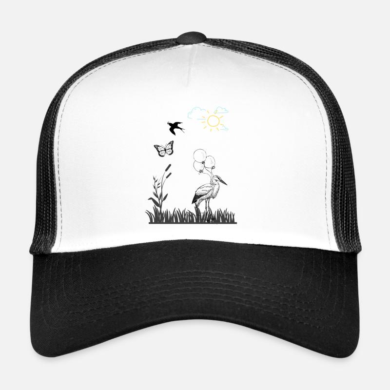 Spring - Trucker Cap - white/black