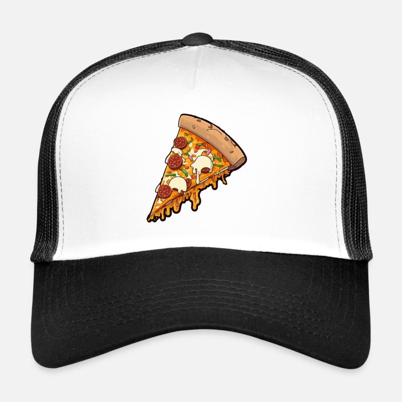 Pizza - Trucker Cap - Weiß/Schwarz